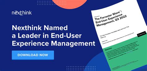 **Nexthink: Revolutionizing End-User Experience Management**