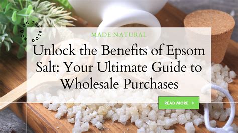 **Sal Epsom: The Ultimate Guide to Its Benefits and Uses**