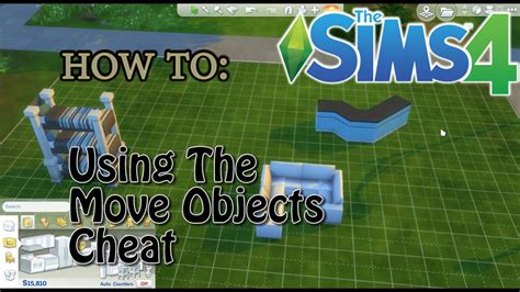 **Sims 4 Cheat Codes: Move Objects**