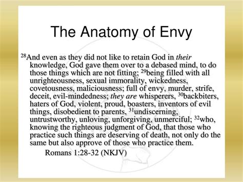 **The Anatomy of Envy**