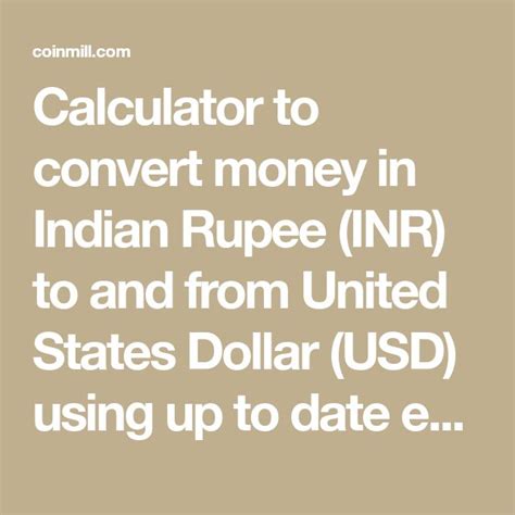 **United States Dollar to INR: Exchange Rates, Calculator, and Tips**