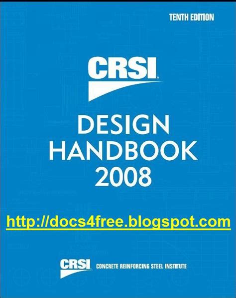 [Full Version] free crsi design handbook 2008 in pdf PDF