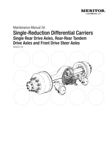 [Full Version] meritor rt 40 rear differential pdf repair manual Doc