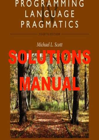 [Full Version] programming language pragmatics solutions manual pdf Doc