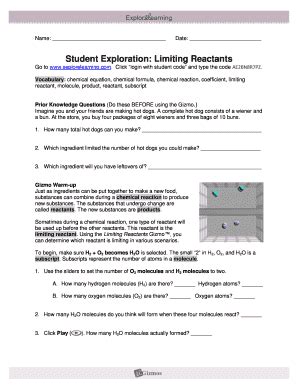 [Full Version] student exploration limiting reactants answer key gizmo pdf Kindle Editon