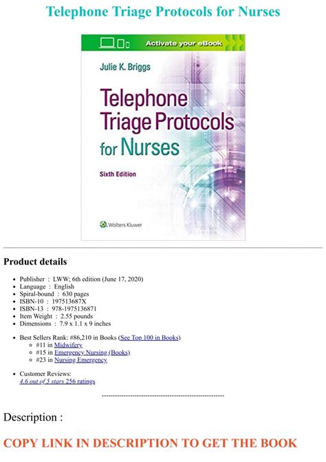 [Full Version] telephone triage for nurses pdf Epub