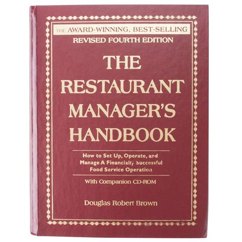 [Full Version] the restaurant managers handbook pdf Reader