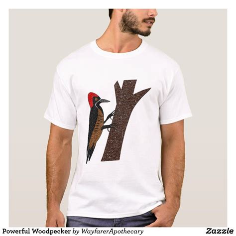 [Image of a person wearing a woodpecker t-shirt]