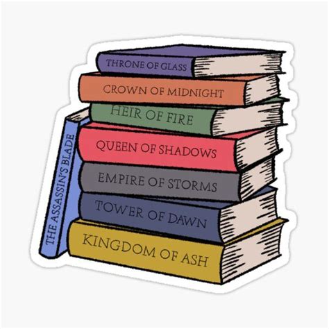 [Throne of Glass] Stickers: A Collector's Haven for Fantasy Enthusiasts