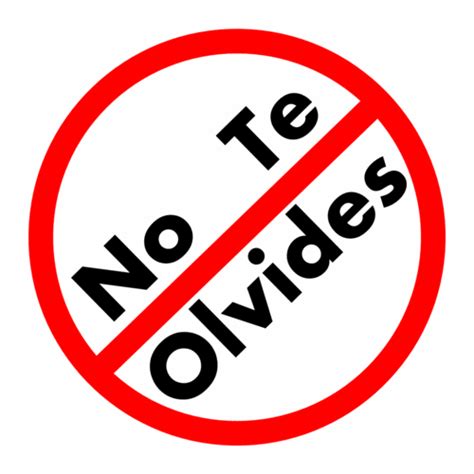 ¡No Lo Olvides!