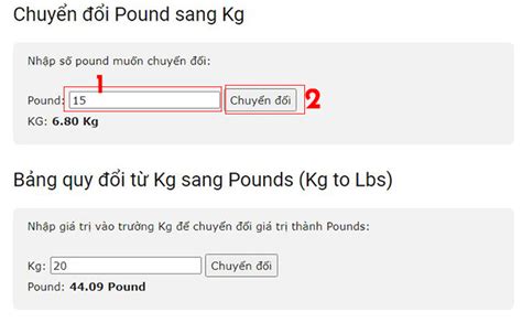 đổi kg ra pound: A Comprehensive Guide
