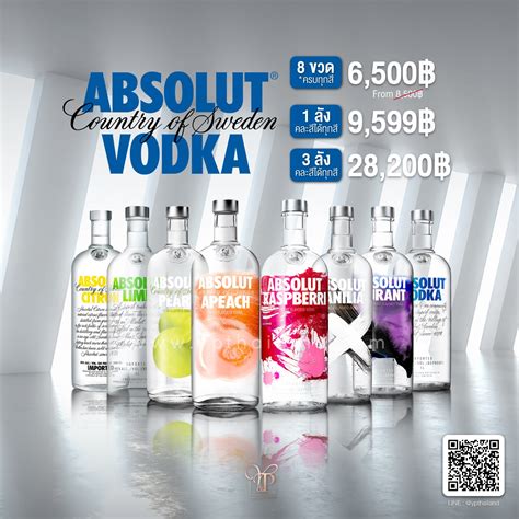 ราคา Absolut Vodka ในไทย