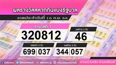 ลุ้นระทึกไปกับผลลอตเตอรี่! ตรวจหวยสลากกินแบ่งรัฐบาล 16 ตุลาคม 2566