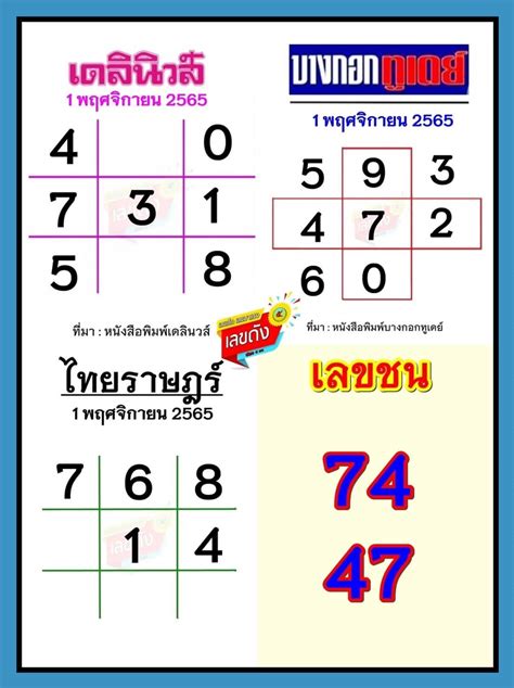 หวยแม่จําเนียรไทยรัฐ เดลินิวส์