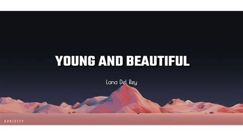 แปล เพลง young and beautiful