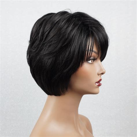 ⚡ 2025's So Great Short Wavy Black Layered Fantastic Wigs ⚡