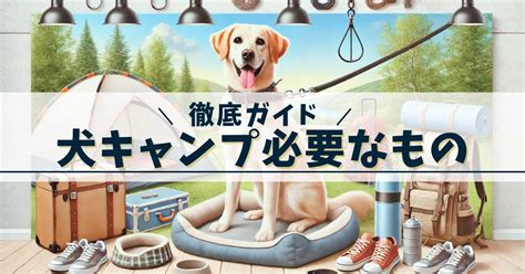 キャンプを愛犬と楽しむための必需品ガイド