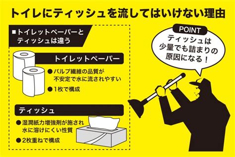 ティッシュがトイレに流して良いかどうか、疑問に思ったことはありませんか？