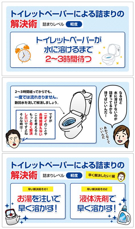 トイレの詰まり防止: