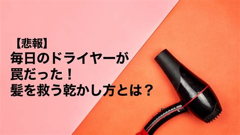 ドライヤーでの抜け毛を劇的に減らすための徹底ガイド