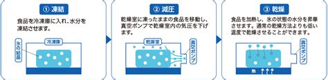 フリーズ ドライ 製法の特徴