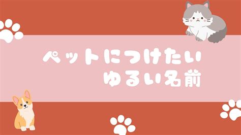 ペットに丸が付く名前をつけるメリットとデメリット