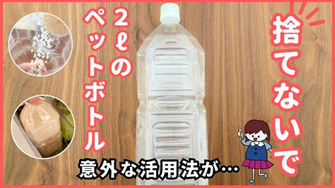 ペットのペットボトルを有効活用しよう！