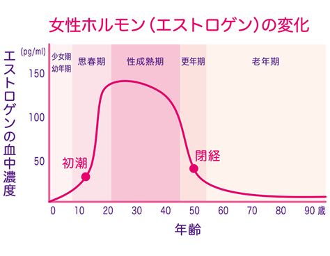 ホルモンの変化：