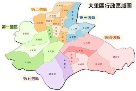 全家在台中市大里區的據點分布