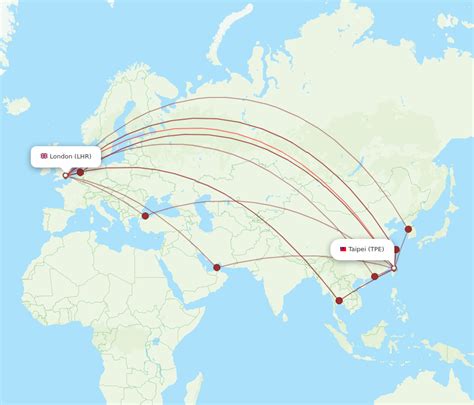 台北航班選擇 TPE LHR