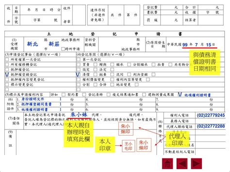 塗 銷 登記 申請 書