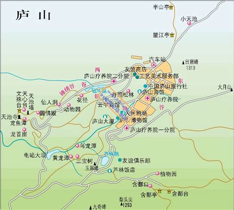 廬山溫泉地圖