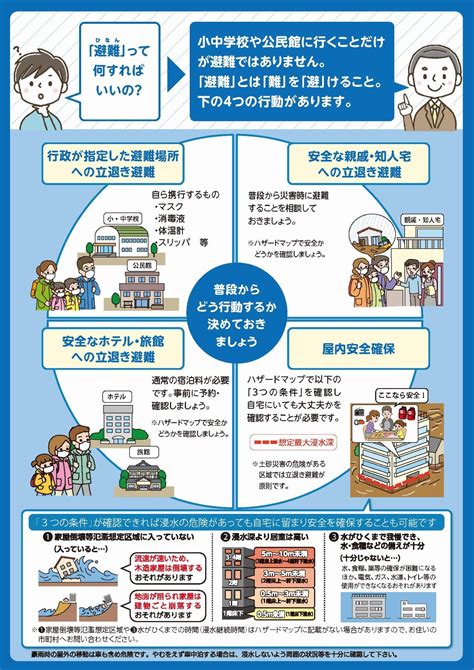 災害時、地域住民が力を合わせて避難する