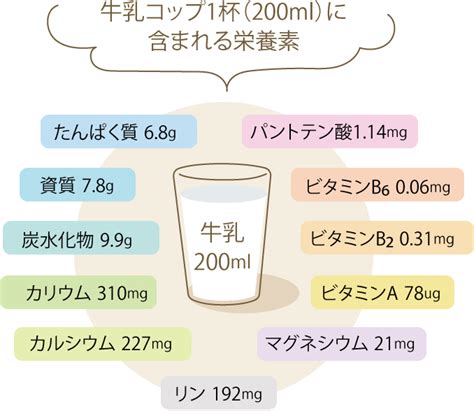 牛乳の栄養価と種類