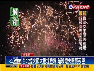 璀璨煙火照亮夜空，台東跨年歡樂倒數