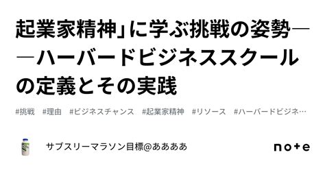 起業家精神の定義