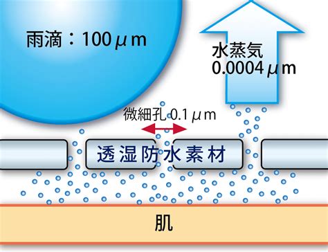 防水性と透湿性: