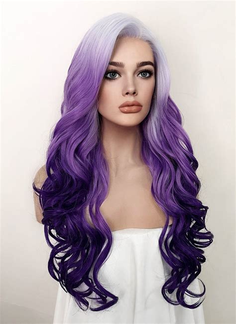 🚨 New Arrival! 22" Purple Ombre Lace Front Wig: A Must-Have for 2025