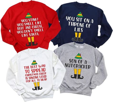  **Elf Movie Sweatshirts: Cozy and Nostalgic Fashion** 