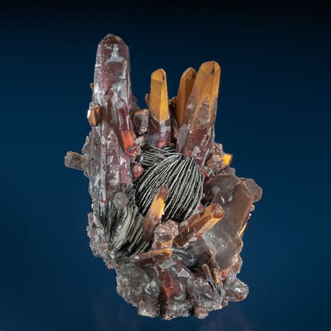  Hematite in Quartz: A Mineral Symphony