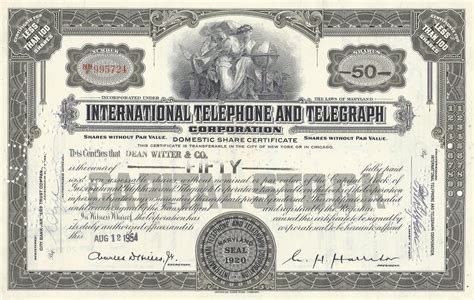  International Telephone and Telegraph Stock: A 10,000% Return and Counting 