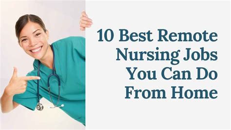  Nursing Jobs from Home 