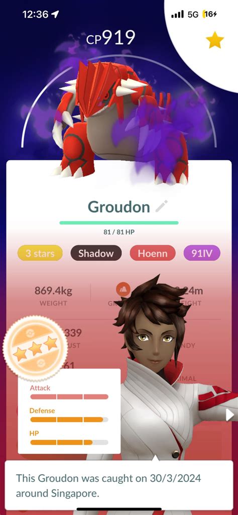  Perfect IV Shadow Groudon: A Colossal Force in Pokémon GO 