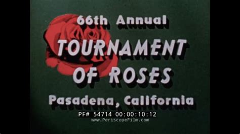  Tournament of Roses Parade and Rose Bowl Pasadena California 1955 Souvenir Color Postcard Folder Reader