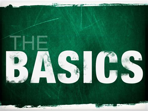  Understanding the Basics 