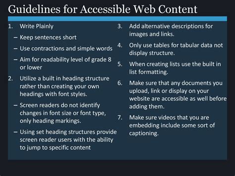  to ) to structure your content and improve navigation for users with screen readers.

