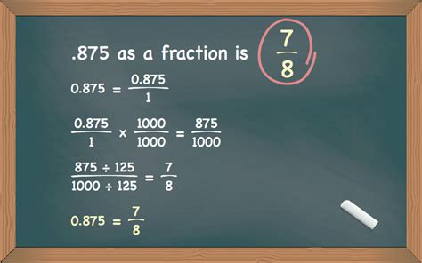 . 875 as a fraction