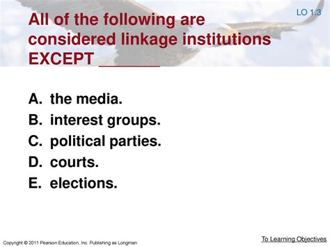 . linkage institutions include all of the following except...