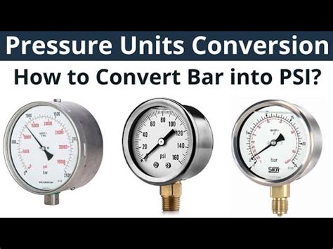 .1 Bar to PSI: Demystifying the Conversion and Exploring Its Applications