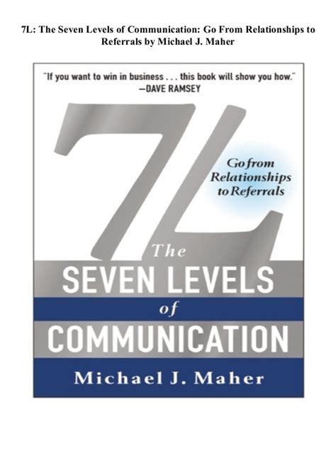 .7L.The.Seven.Levels.of.Communication.Go.From.Relationships.to.Referrals Ebook Epub